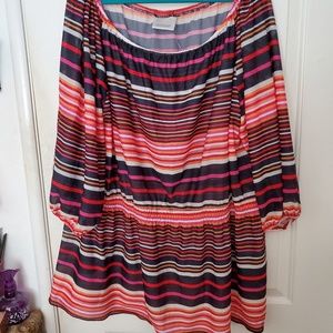 AVENUE SHEER STRIPED SHIRT